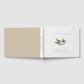 Rustieke Minimale Olijftak Foliage Bruidsdouche Gastenboek (Volledig)