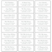 Rustieke minimale script huwelijksuitnodiging adre sticker (Voorkant)