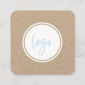 RUSTIEKE MINIMALE SJABLOON DESIGN BUSINESS LOGO WH VIERKANTE VISITEKAARTJE (Voorkant)