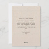 Rustieke minimalistische aangepaste fotocollage Ke Feestdagenkaart (Achterkant)