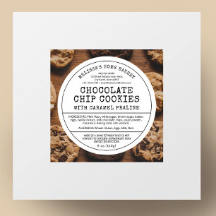 Rustieke  minimalistische Bakkerij Cottage Law Lab Ronde Sticker