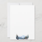 Rustieke minimalistische bergmeersneeuw Save the D Kaart (Achterkant)