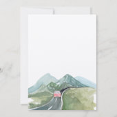 Rustieke minimalistische bergweg kan de datum redd kaart (Achterkant)