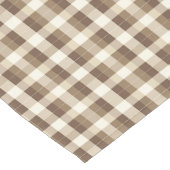 Rustieke Minimalistische Bruine Herfst Thanksgivin Korte Tafelloper (Hoek)