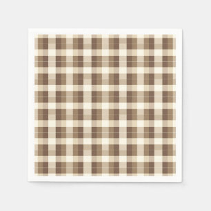 Rustieke minimalistische bruine Thanksgiving Servet