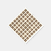 Rustieke minimalistische bruine Thanksgiving Servet (Hoek)