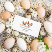 Rustieke minimalistische eenvoudige kippen Boerder Visitekaartje