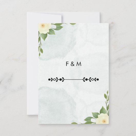 Rustieke minimalistische elegante bedankkaart (Achterkant)