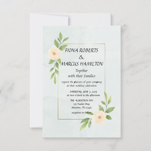 Rustieke Minimalistische Elegante Bewaar de Datum  Save The Date (Voorkant)