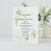 Rustieke Minimalistische Elegante Bewaar de Datum  Save The Date (Staand voorkant)