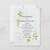 Rustieke Minimalistische Elegante RSVP Kaart (Voorkant)