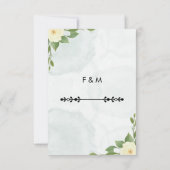 Rustieke minimalistische elegante Save the Date-Ka Save The Date (Achterkant)