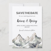 Rustieke minimalistische Kraft Mountain Save the D Kaart (Voorkant)