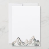 Rustieke minimalistische Kraft Mountain Save the D Kaart (Achterkant)