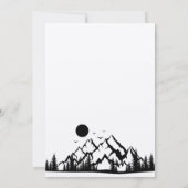 Rustieke minimalistische Kraft Mountain Save the D Kaart (Achterkant)