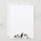Rustieke minimalistische Mountain Peak Elk Save th Kaart (Achterkant)
