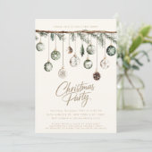 Rustieke Minimalistische Natuur Eenvoudig Kerstfee Kaart (Staand voorkant)