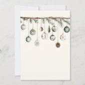 Rustieke Minimalistische Natuur Eenvoudig Kerstfee Kaart (Achterkant)