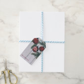 Rustieke Minimalistische Prettig Kerstfeest Cadeaulabel (Met Touw)