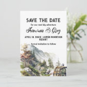 Rustieke Minimalistische Rugzak Berg Sla de Datum Kaart (Staand voorkant)