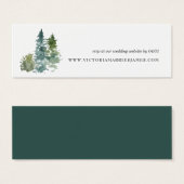 Rustieke minimalistische trouwwebsite RSVP-kaarten Mini Visitekaartjes (Voorkant /achterkant)