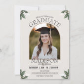 Rustieke minimalistische Verjaardag Afstuderen Lan Kaart (Voorkant)