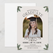 Rustieke minimalistische Verjaardag Afstuderen Lan Kaart (Voorkant / Achterkant)