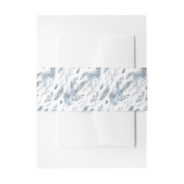 Rustieke minimalistische winter berg bruiloft uitnodigingen wikkel