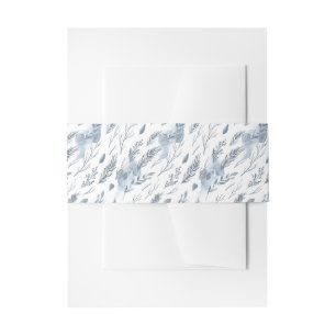 Rustieke minimalistische winter berg bruiloft uitnodigingen wikkel