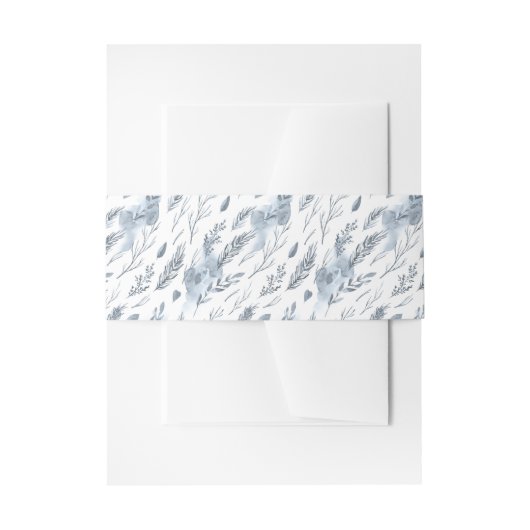 Rustieke minimalistische winter berg bruiloft uitnodigingen wikkel (Voorkant Voorbeeld)