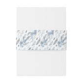 Rustieke minimalistische winter berg bruiloft uitnodigingen wikkel (Achterkant Voorbeeld)