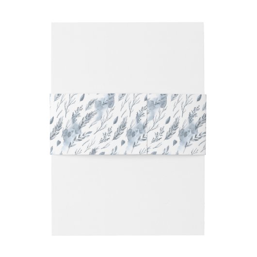 Rustieke minimalistische winter berg bruiloft uitnodigingen wikkel (Achterkant Voorbeeld)