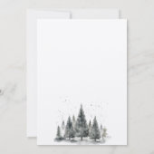 Rustieke Minimalistische Winter Mountain Save the Kaart (Achterkant)