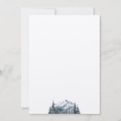 Rustieke Minimalistische Winter Mountain Save the Kaart (Achterkant)