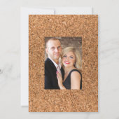 Rustieke Mint Boho Wijnproeverij Trouwfoto Save The Date (Achterkant)