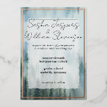 Rustieke Misty Forest bruiloft