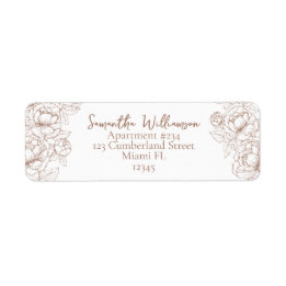 Rustieke Mocha Mousse Classic Wedding Return Adres Etiket