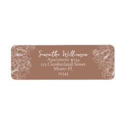 Rustieke Mocha Mousse Classic Wedding Return Adres Etiket