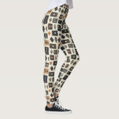 Rustieke Modderdoek Geometrisch Patroon (1) Leggings (Rechts)