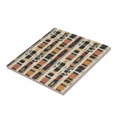 Rustieke Modderdoek Geometrisch Patroon (1) Tegeltje (Zijkant)