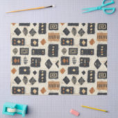 Rustieke modderdoek geometrisch patroon (2) tissuepapier (Craft)