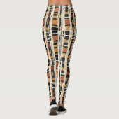 Rustieke Modderdoek Geometrisch Patroon (3) Leggings (Achterkant)