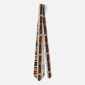 Rustieke Modderdoek Geometrisch Patroon (3) Stropdas (Voorkant)