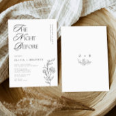 Rustieke moderne avond voor repetitie diner kaart