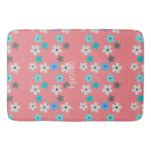 Rustieke moderne bloemen badmat