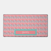 Rustieke moderne bloemen bureaumat (Voorkant)