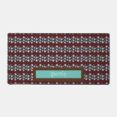 Rustieke moderne bloemen bureaumat (Voorkant)