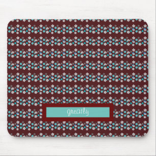 Rustieke moderne bloemen muismat