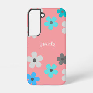 Rustieke moderne bloemen samsung galaxy hoesje
