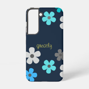 Rustieke moderne bloemen samsung galaxy hoesje